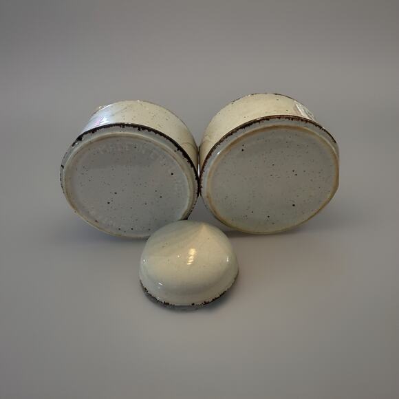 Vintage Sugar Bowl Creamer lid Creation Midwinter Stonehenge ENGLAND STONEWARE - Picture 2 of 6